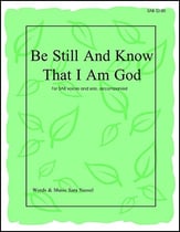 Be Still and Know That I Am God SAB choral sheet music cover